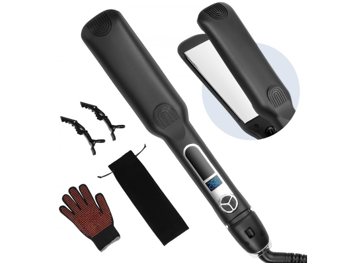 Máquina De Alisamento De Cabelo Profissional Com Placas De Titânio E Controlo Digital Tekmaquinas