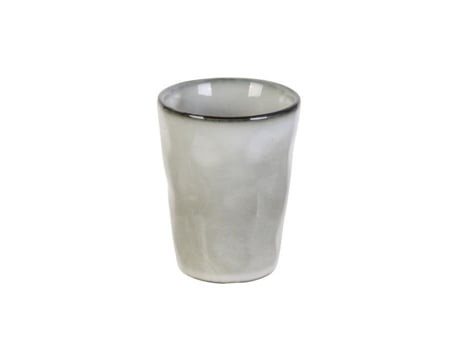 Xícara de café expresso - SABOR E DEGUSTAÇÃO - 100 ml - Cerâmica - Cinza - Design artesanal