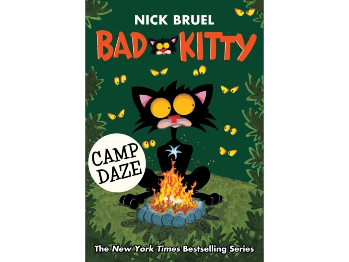Livro Bad Kitty Camp Daze de Nick Bruel (Inglês)
