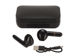 Aetheria fones de Ouvido Bluetooth Sem Fio com Tela Digital Led, Carregamento Rápido e Estojo de Carga