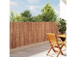 Vidaxl Cerca De Casca De Árvore 400 X 125cm Corteça Castanho