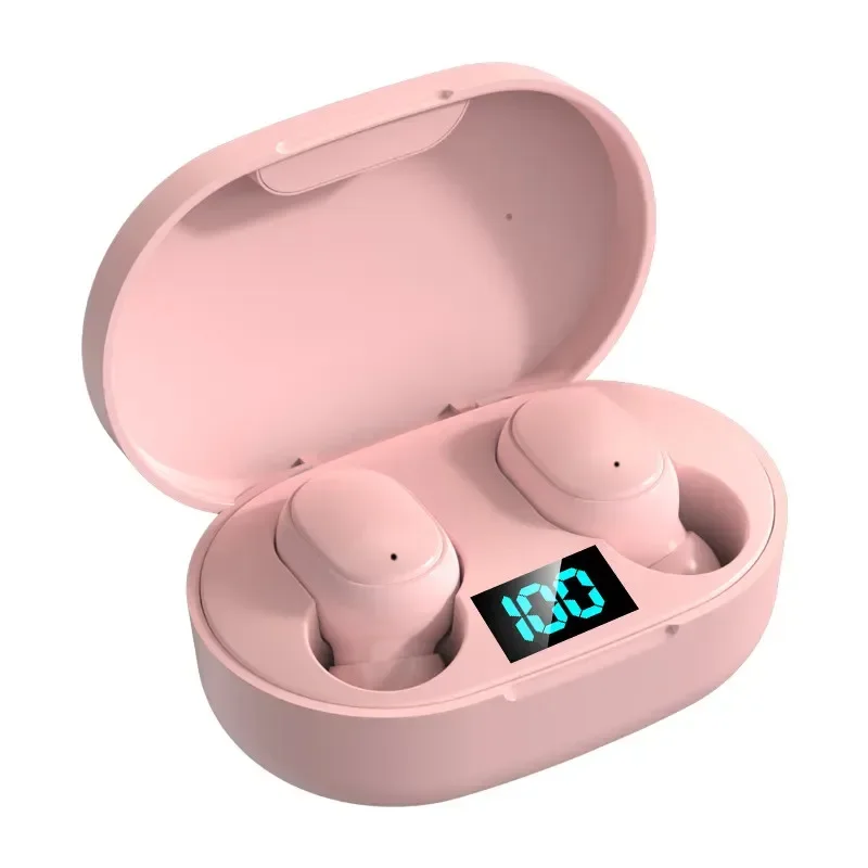 (rosa) Novos Fones De Ouvido Bluetooth Sem Fio Com Cancelamento De Ruído