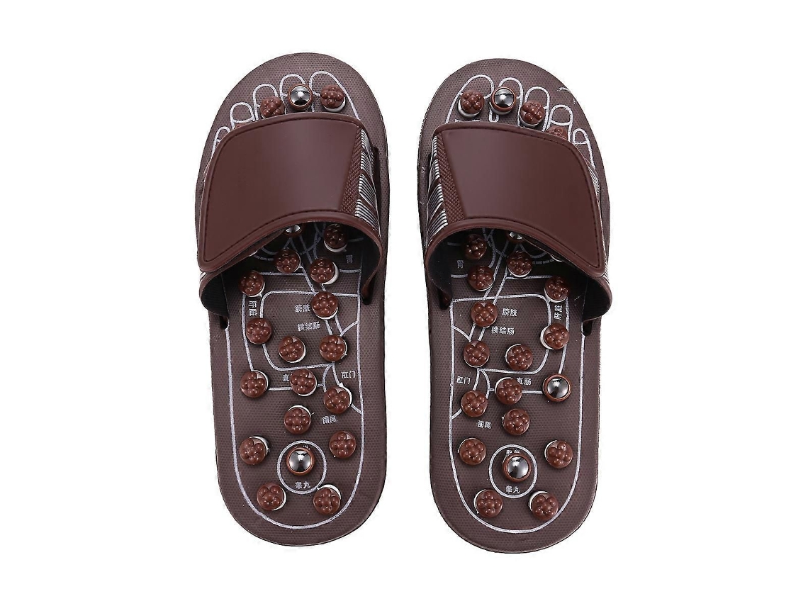 Massageador De Pés Com Acupressão, Chinelos Massagem, Sandálias Reflexologia M