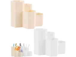 VYLARA Porta Canetas Hexagonal, Design Moderno E Elegante, Multifuncional, Para Armazenamento De Pincéis E Lápis, Para Casa, Escritório E Escola