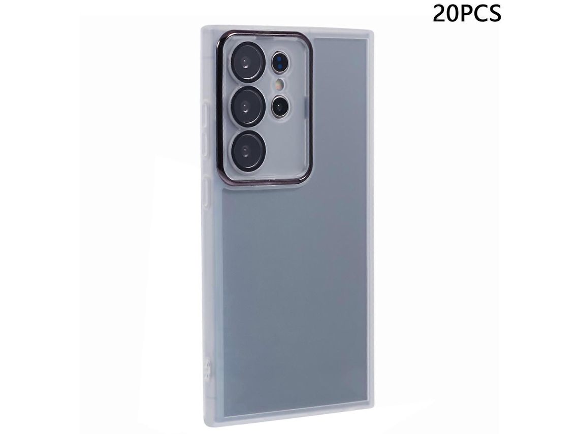 Tkdaddy Compra Em Massa De 20 Peças Para Samsung Galaxy S24 Ultra Capa Galvanizada Moldura De Câmera Capa De Telefone Tpu Recortes Precisos Transparen
