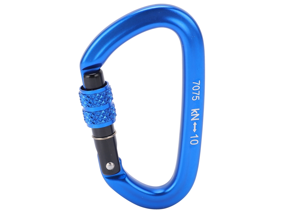 Carabina de Bloqueio Screwgate 10kn Alumínio Azul