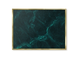 Magnetic Board Black Marble For The Living Room Espelharte (80x60 Cm)