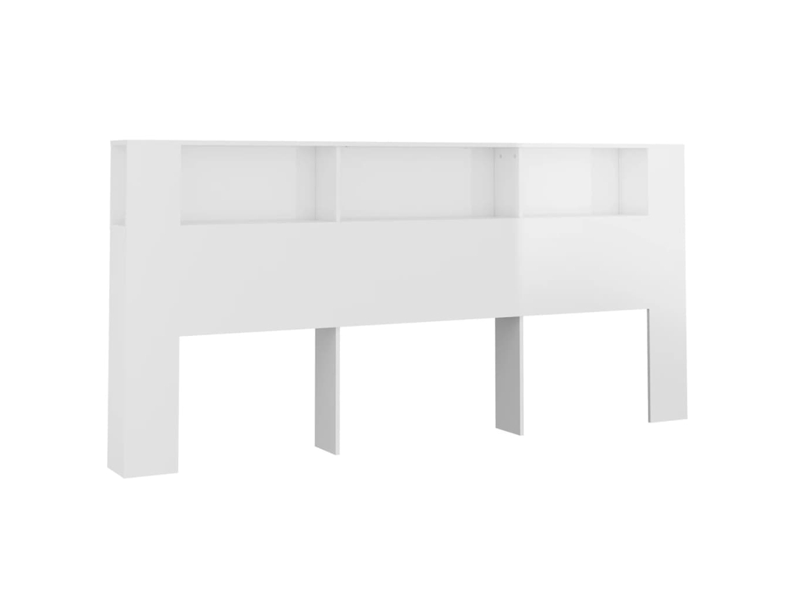 Headboard Cabinet, Headboard Cabinets Vidaxl Branco Madeira Processada (220 Cm)