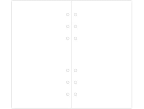 Recarga de Folhas FILOFAX Personal (Branco - Liso - 100 Folhas)