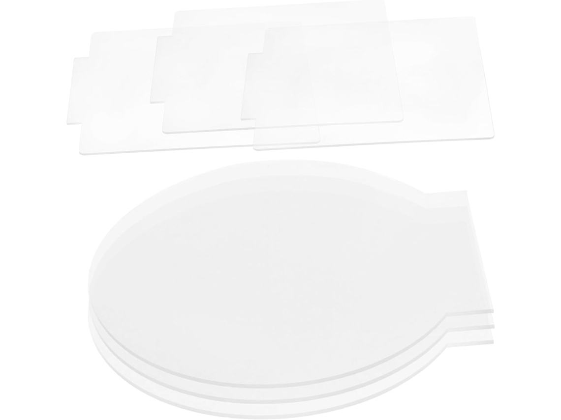 Conjunto De 6 Placas De Luz Transparentes Para Projetos "faça Você Mesmo" Com Personalização.