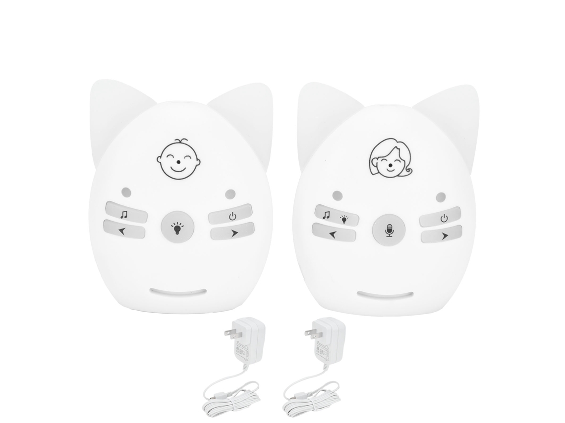 Monitor de Áudio Digital para Bebê V30 Sem Fio Bidirecional com Detector de Choro e Luz Noturna Us Plug | S/MARCA