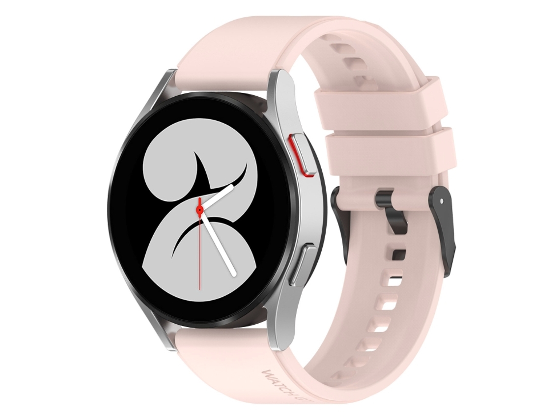 Bracelete Silicone Rosa para Samsung Galaxy Watch 5 Pro Buckle Step (20mm) XIAOMOYU