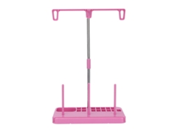 Suporte para 3 Carretéis de Linha, Leve, Wright, para Máquina de Costura Doméstica, Ideal para Quilting e Projetos Diy, Rosa. AQUAFORGE