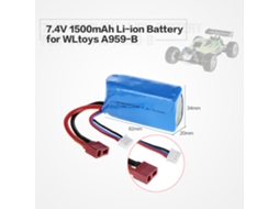 Mali bateria Lipo Recarregável 7.4v 1500mah para Carro Rc Buggy Wltoys A959 b A979 b 144001