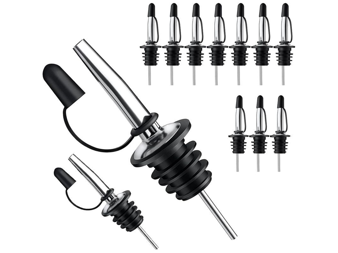 Bicos de Óleo para Garrafas com Tampa Flip Inox 18/8 S/MARCA