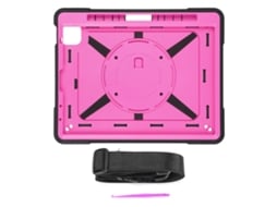 Funda anticolisões para iPad de 10,9 polegadas com alça de mão e ombro, suporte giratório de 360° | S/MARCA