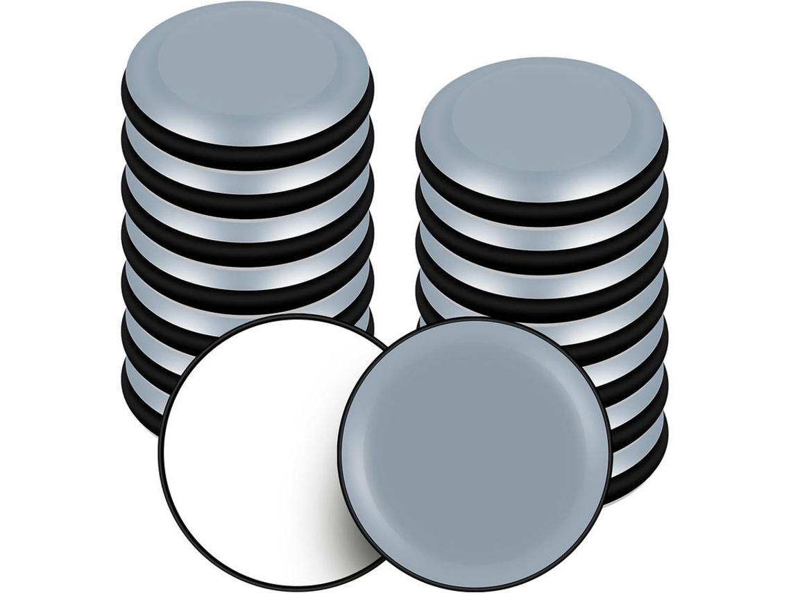 Deslizadores de móveis de PTFE, autoadesivos, redondos, 25mm, pacote de 16 | S/MARCA