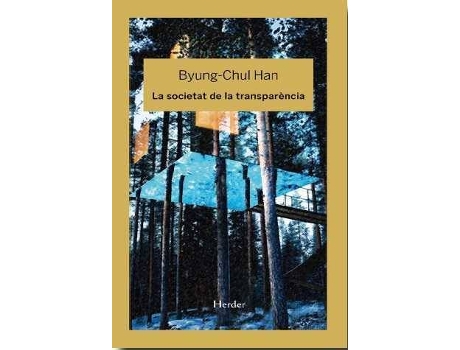 Livro La Societat De La Transparencia de Han Byung-Chul