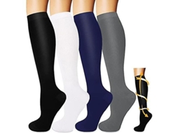 2026-4 Pares De Meias De Compressão Para Homens E Mulheres, Edema, Varizes, Running Ryl L-xl Conjunto 4