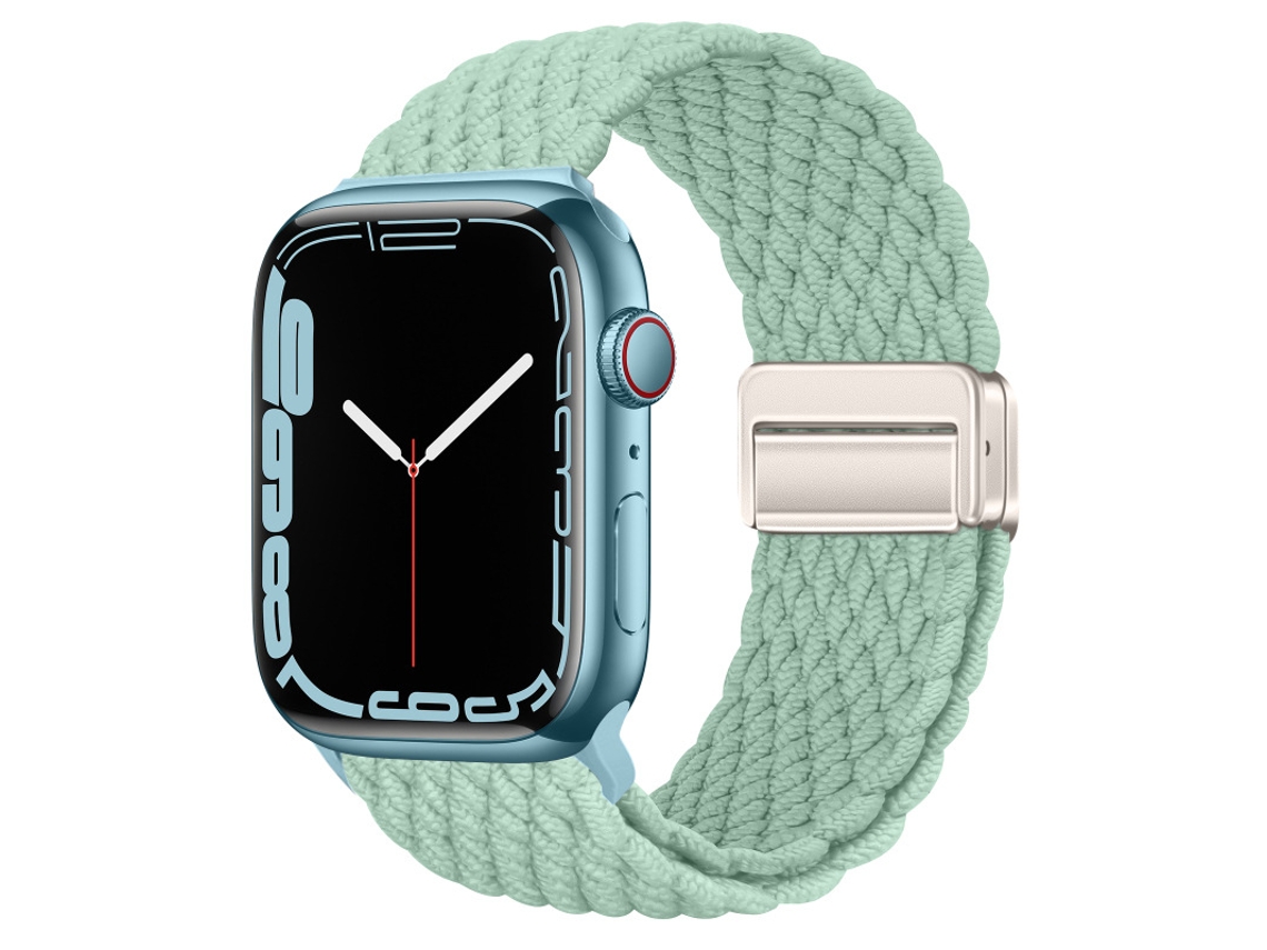 Bracelete Para Apple Watch 38/40/41/42mm Onda Verde Claro Cuich