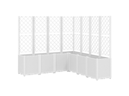 Garden Planter, Garden Planters Vidaxl Branco Polipropileno (160 X 160 X 140 Cm)