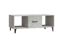 Mesa de Centro Madeira Processada Cinza Cimento MAISON EXCLUSIVE (102x50x40 cm)