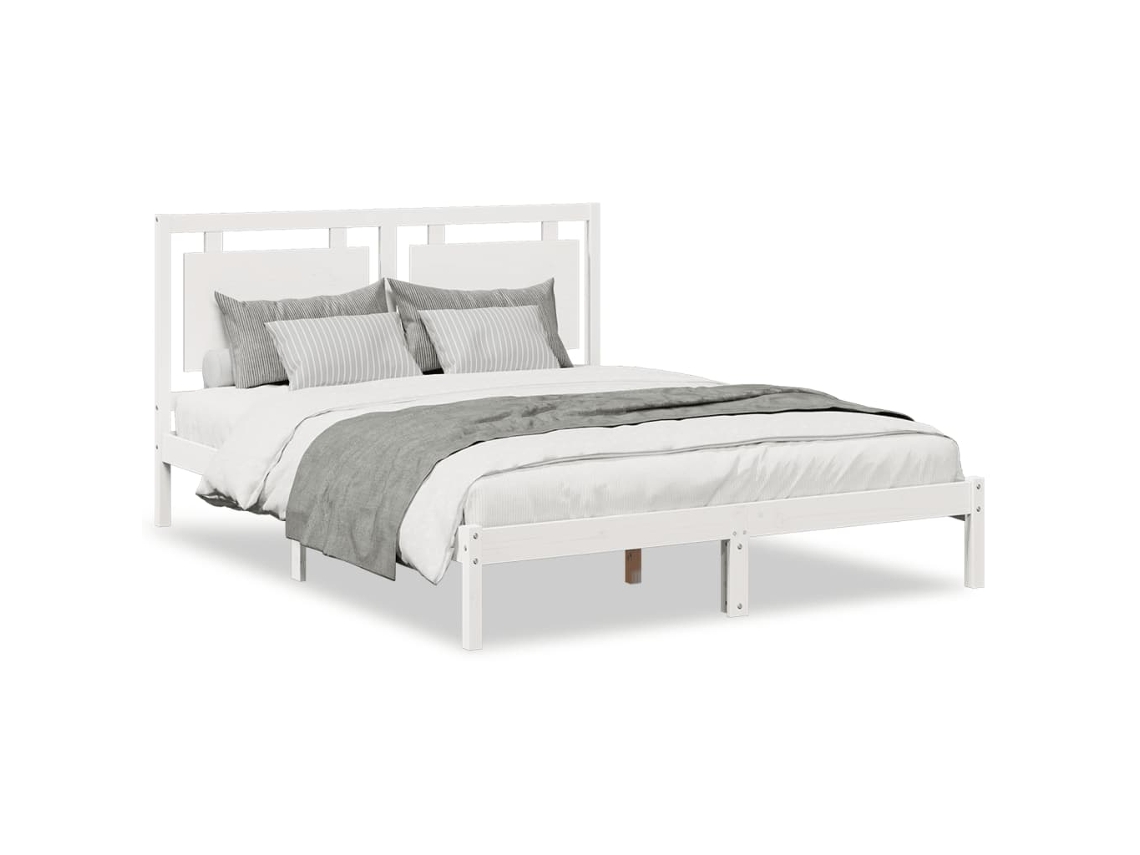 Cama Extra Longa Madeira Maciça MAISON EXCLUSIVE (160x210 cm)