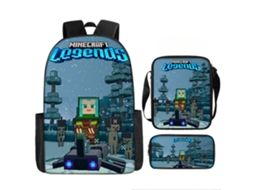 Conjunto De Mochila Escolar De Três Peças, Mochila Impermeável Com Proteção Para A Coluna, Estilo 6