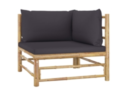 Corner Sofa, Corner Sofas Vidaxl Cinzeto Bambu (n/a)