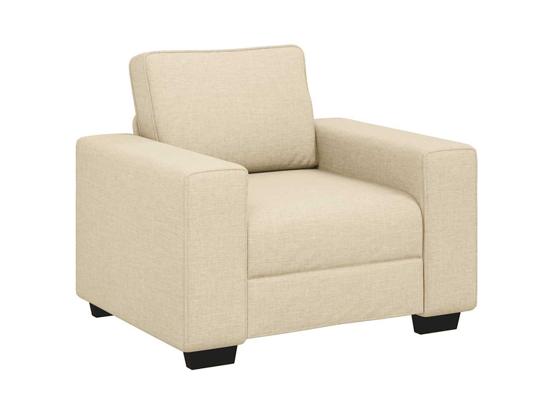 Sofa Chair, Sofa Chairs Vidaxl Creme Tecido (n/a)