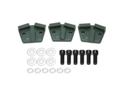 3 Peças De Sapatos De Esmerilado Diamante Trapezoidais Para Corte De Concreto 2 Buracos Verde 30