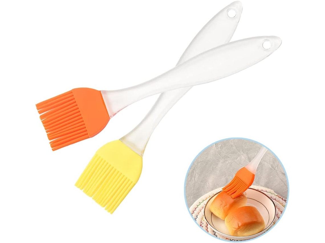 Conjunto De 2 Pincéis De Silicone Para Confeitaria E Grelha