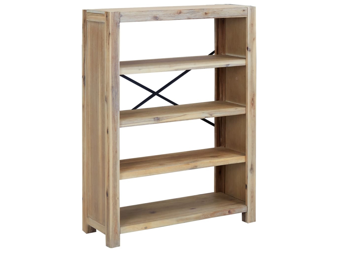 Bookcase, Bookcases Vidaxl Marrom Madeira De Acácia (n/a)