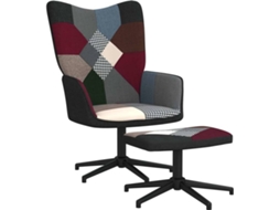 Relaxing Chair With Stool, Relaxing Chairs With Stools Vidaxl Multicolor Tecido