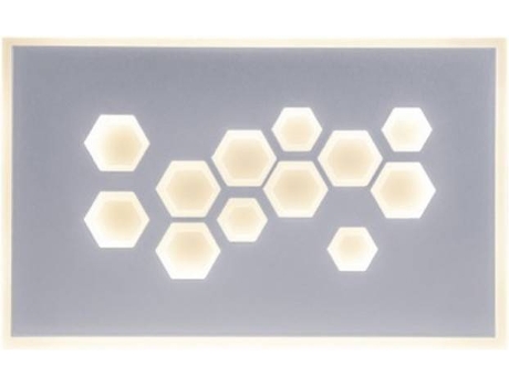 Candeeiro de Parede AJP ILUMINACIÓN Dembe (Prateado - Metacrilato, Metal - 15x24 cm)