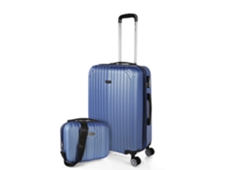 Mala Abs Média ITACA Sevron Safira Azul 41X66X27 Cm 85L