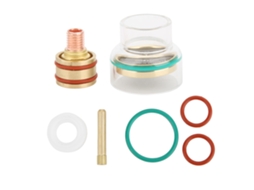 Kit de soldagem TIG TFM53NCN, tocha TIG, bocal de vidro, cone para WP9 WP20 3,2 mm e acessórios.