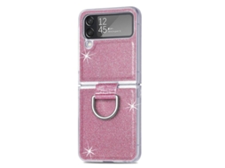 Capa com Glitter Compatível com Samsung Galaxy Z Flip4 5g