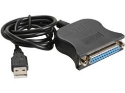 Cabo Conversor De Impressora Usb 1.1 Para Db25 Fêmea, Adaptador Lpt,