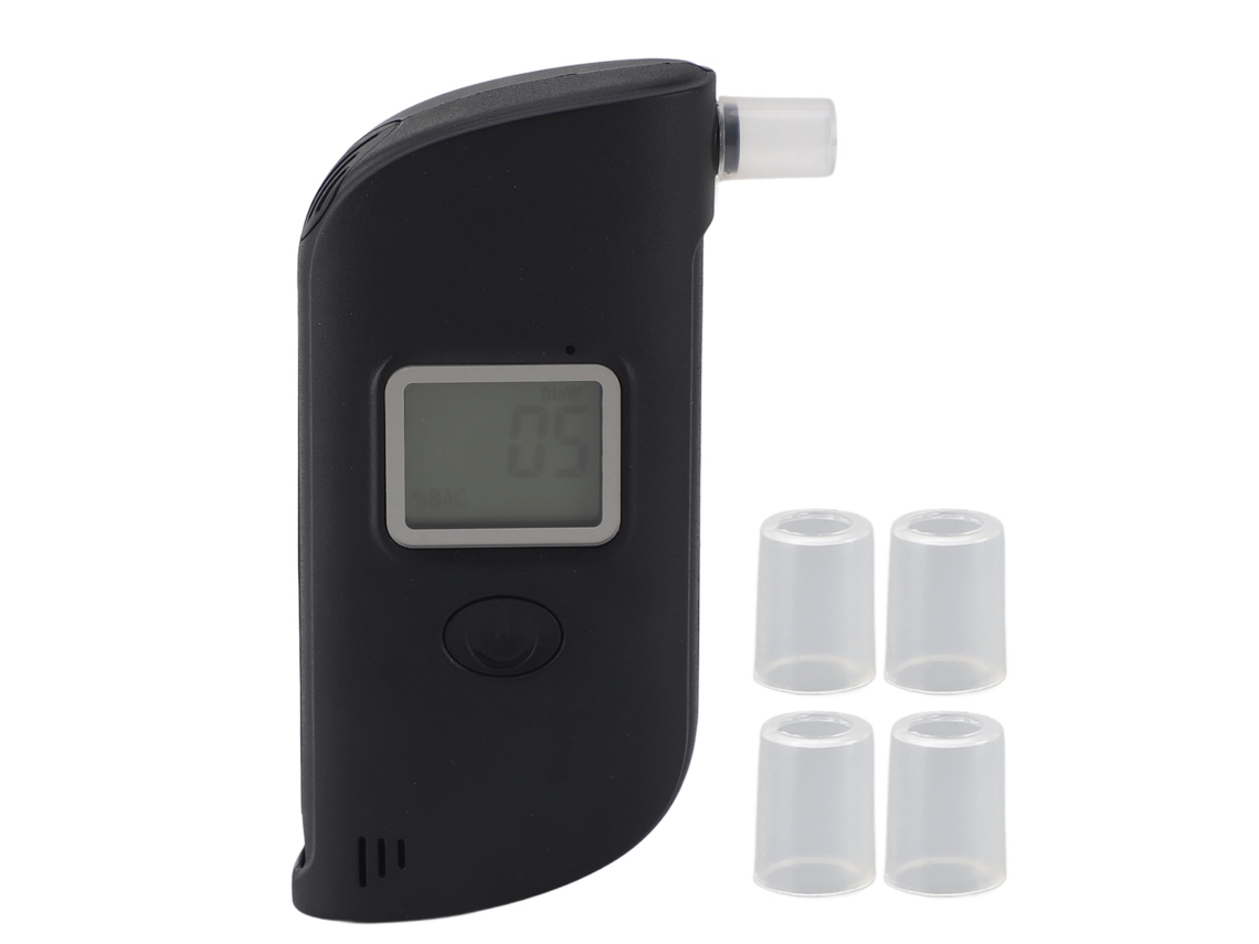 Testador de álcool portátil profissional de alta precisão com display lcd digital para festas em casa | S/MARCA