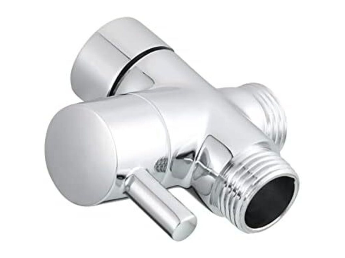 Válvula De Latão Maciço De 3 Vias G1/2" Chuveiro Componentes Para Chuveiro Encaixe Universal Cromado