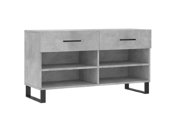 Banco Sapateira Derivados de Madeira Cinzento Cimento MAISON EXCLUSIVE (102x35x55 cm)
