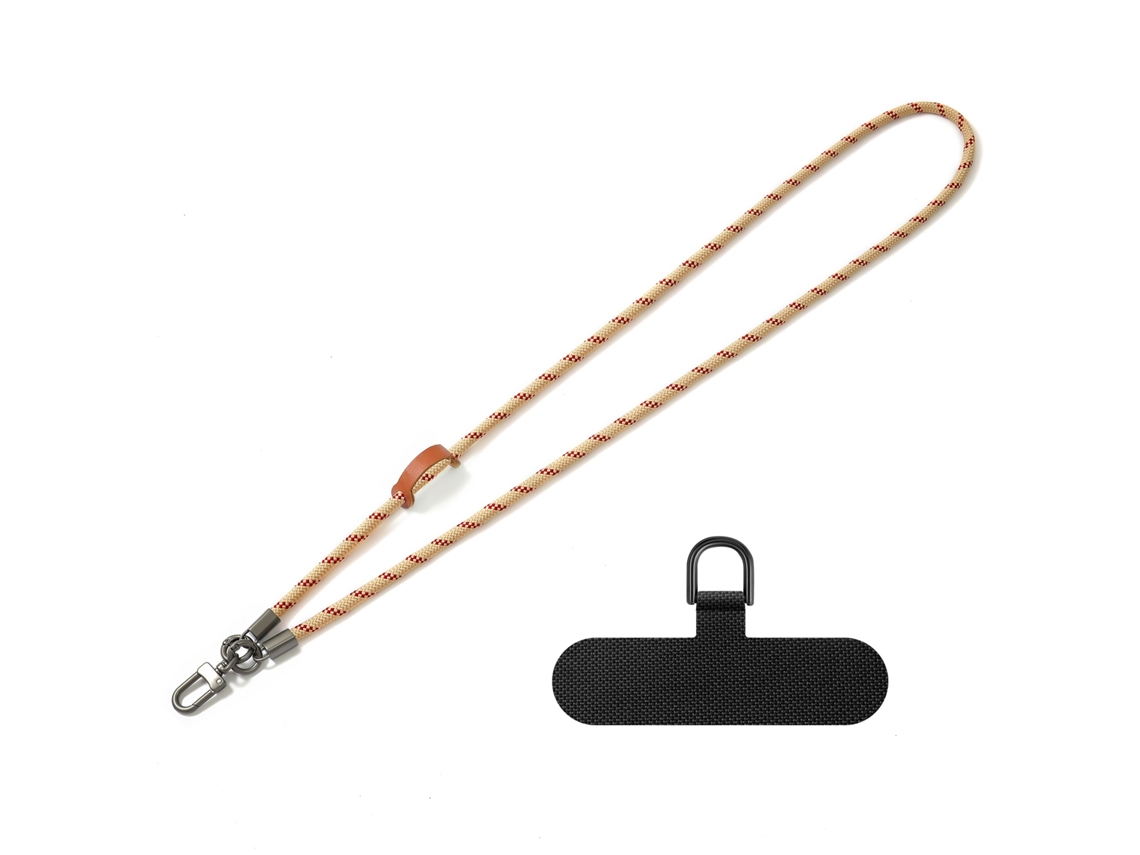 Lurelia Cordão Para Telemóvel Ajustável Transversal Com Fivela Metálica 8 Mm 120 Cm Anti-perda