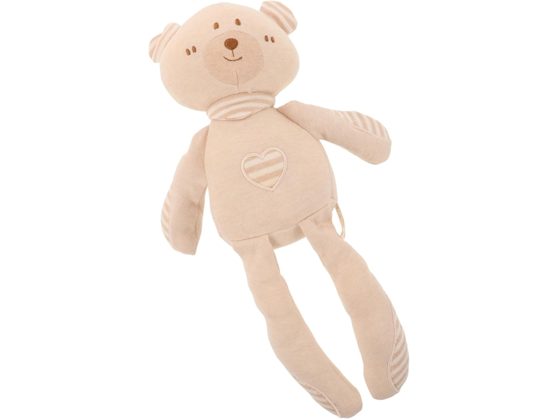 Urso De Algodão Natural E Brinquedo Pelúcia Para Bebês Com Membros