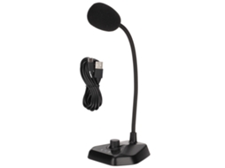 Microfone Condensador Usb Com Captura Omnidirecional 360 Graus Para Reuniões, Games E Live Stream