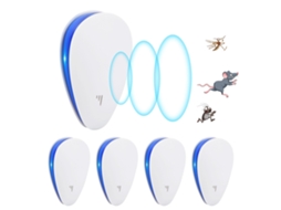 Repelente Ultrassônico De Mosquitos, Pacote Com 4 Unidadesrepelente De Insetos Multifuncional Anti Rato/mosquito/formiga/mosca Zeuxo