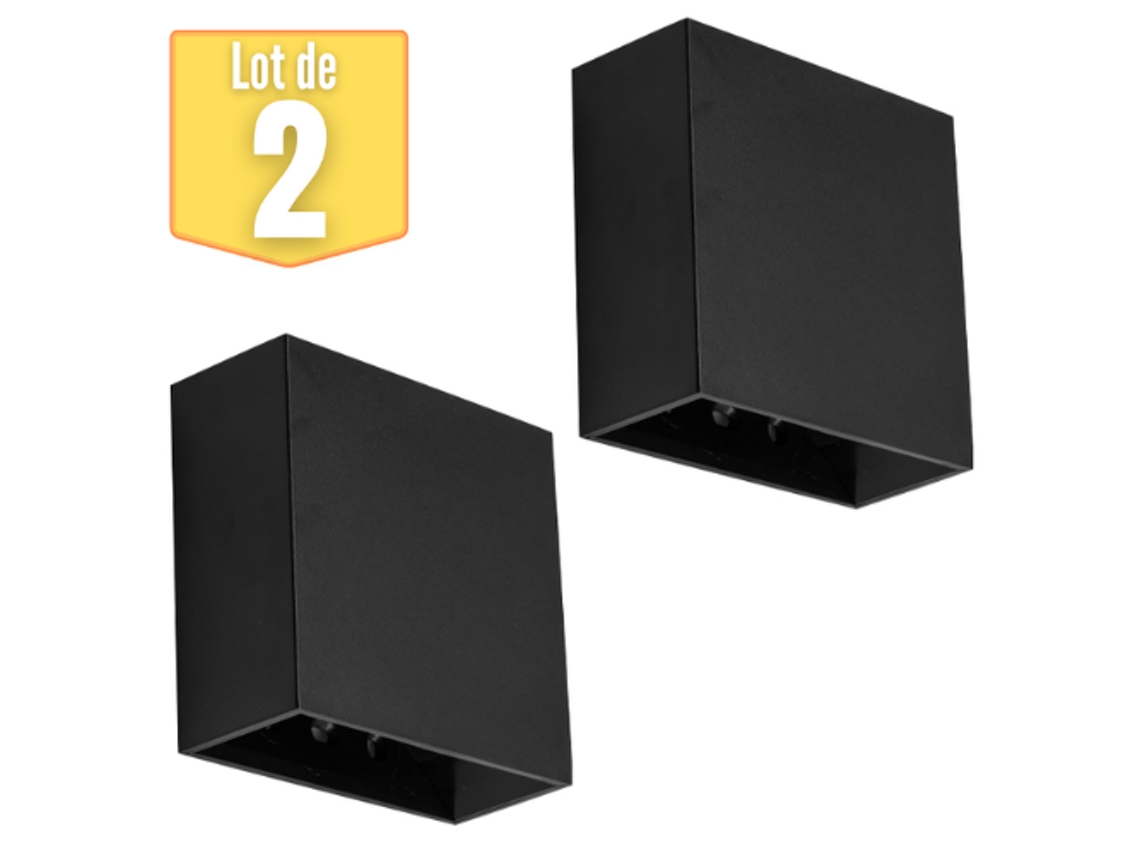 Lote de 2 Paredes de Vekta-A Preto 4W 230Lm Led BRAYTRON