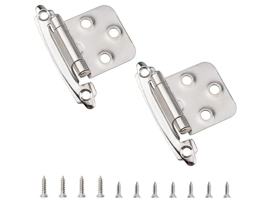 Manga De Porta Oculta Para Armário, Armário De Cozinha, Aço Resistente À Corrosão, 70mm*30mm, 2 Unidades Com Parafusos