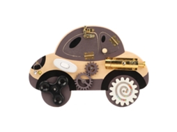 Mali brinquedo Sensorial de Carro de Madeira Educativo 8 Formas de Jogo Portátil para Crianças