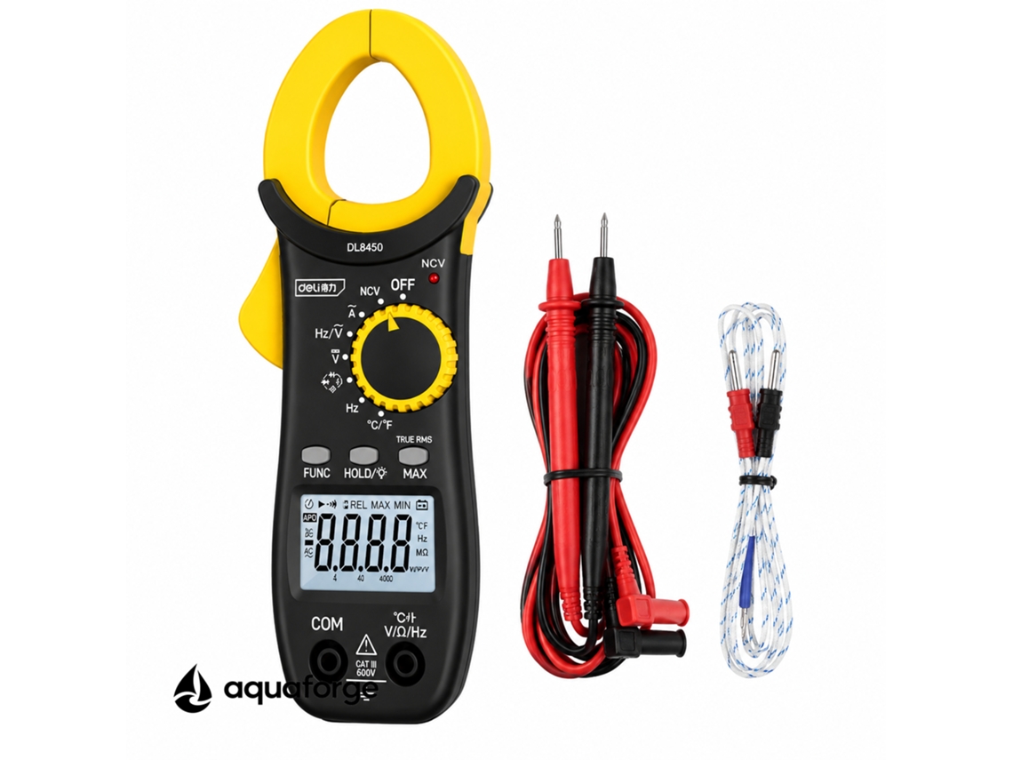 Multímetro Digital Aquaforge Dl8450, Ncv, 600a